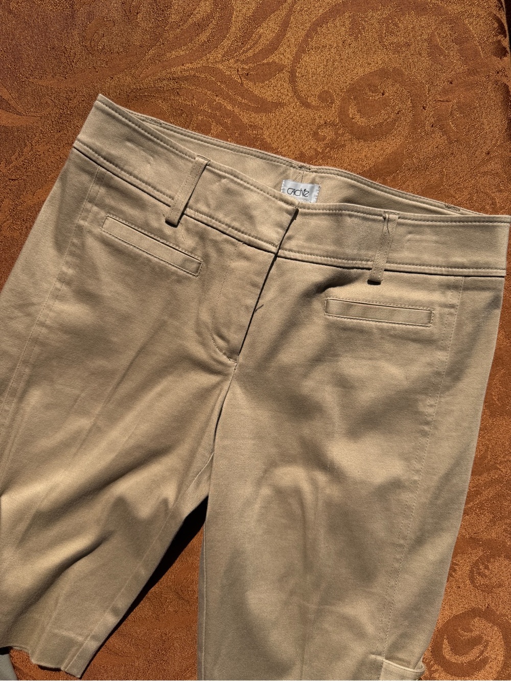 Cache Beige Dress Shorts with Belt Loops